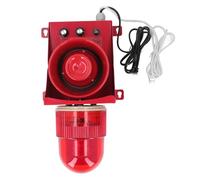 Alarme de sirène Industrielle 40W 130dB, décibel élevé, Forte luminosité, étanche IP65, klaxon stroboscopique LED (EU Plug 220V)
