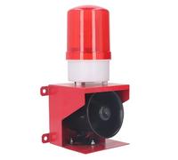 Alarme de Sirène Industrielle Extérieure 115dB, Klaxon D'alarme Sonore, Lumière Stroboscopique D'urgence étanche pour Mine, Pierre, Cour de Sable (DC24V)