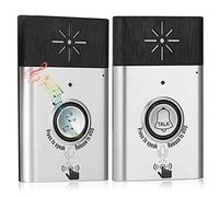 Alarme de sonnette de porte, carillon de porte sans fil intelligent, interphone vocal à 2 voies Appartement à faible consommation d'énergie pour la sécurité à la maison Porte d'installation