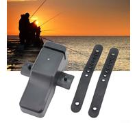 Alarme de touche de pêche avec lumière LED et alerte sonore électronique pour pêche à la carpe - Détecteur de touche de nuit - Pour pêche à la pêche à terre ABS - Noir - 45 g