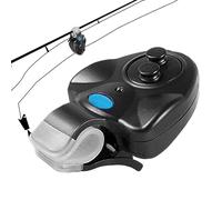Alarme de touche de pêche - Indicateur électronique d'appât de canne à pêche avec alarme LED | Sensibilité réglable Détecteur de morsure, dispositif d'alerte de pêche, accessoire de canne à pêche pour