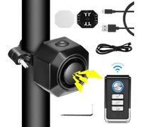 Alarme De Vélo À Détection De Vibrations Avec Télécommande,Alarme Moto Rechargeable Usb,7 Niveaux De Sensibilité Réglable,Alarme De Voiture 110db Avec Capteur De Mouvement Antivol Sans Fil