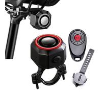 Alarme de vélo antivol, Alarme de Vibration de vélo étanche IP65 avec feu arrière, feu Stop for Accessoires de vélo électrique, Alarme de Moto, Super Forte 110 DB(B)