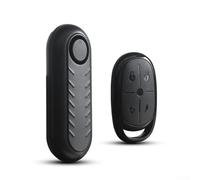 Alarme de vélo sans fil Vibration Induction 110dB étanche ABS Dispositif de sécurité antivol avec télécommande pour moto Noir