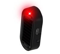 Alarme de voiture, alarme de voiture, alarme de voiture, alarme de sécurité factice, alarme factice, avertissement antivol, lumière de sécurité LED clignotante avec nouveau port USB, lumière de
