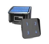 Alarme d'entrée, à énergie solaire, résistant aux intempéries, KIT1, prise EU