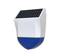 Alarme d'extérieur intelligente pour Tuya, sirène sonore à énergie solaire, dispositif de sécurité ABS résistant à la pluie et au soleil, pour jardin, terrasse, blanc