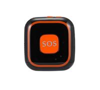 Alarme d'urgence sans Fil GSM GPRS GPS for Personnes âgées Bouton SOS V28 de Chute-clôture Suivi en Temps réel Conversation bidirectionnelle(Black)