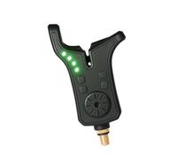 Alarme électronique pour canne à pêche en attente de faible luminosité, commandes de sensibilité réglables, alerte LED, coque en ABS pour une utilisation à la côte, canne à pêche électronique, alerte