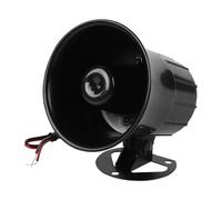 Alarme Filaire Siren Horn Speaker 110dB DC 12V Système d'alarme Antivol pour la Sécurité Extérieure (Noir)