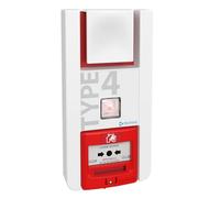 Alarme Incendie Type 4 à Piles Lumineux TT4PL Neutronic - Sirène Puissante > 90 DB - sans Câblage - Conforme NFS 32-001