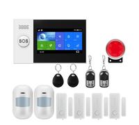 Alarme Intelligente, 433mhz, GSM, Protection De Sécurité À Domicile, Système D'alarme Intelligent, Kit Anti-cambriolage, Capteur De Mouvement, Télécommande(W4B4)