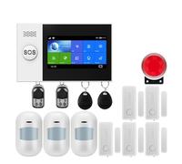 Alarme Intelligente, 433mhz, GSM, Protection De Sécurité À Domicile, Système D'alarme Intelligent, Kit Anti-cambriolage, Capteur De Mouvement, Télécommande(W4B5)