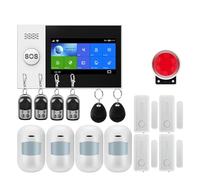 Alarme Intelligente, 433mhz, GSM, Protection De Sécurité À Domicile, Système D'alarme Intelligent, Kit Anti-cambriolage, Capteur De Mouvement, Télécommande(W4B7)