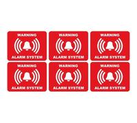 alarme logo 79 lot de 6 autocollant adhésif sticker - Taille : 17 cm