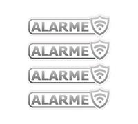 alarme lot de 4 logo 78 autocollant adhésif sticker - Taille : 4 cm