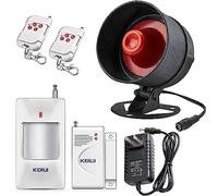 Alarme Maison avec DéTecteur De Fuite d'eau Eau 6 PièCes, avec SirèNe 115 DB DéTecteur De Mouvement, DéTecteur De FenêTre De Porte Et TéLéCommande, pour EntrepôT, Magasin, Appartement