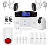 Alarme maison sans fil gsm et 3 caméras wifi kit ip3
