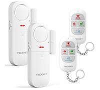 Alarme Maison sans Fil,Alarme Porte avec Télécommande,Window and Door Alarm Sensor avec 4 Modes D'alarme,Facile à Installe,Détecteur