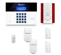 Alarme maison sans fil DNBi 1 à 2 pièces mouvement + intrusion + sirène extérieure - Compatible Box internet