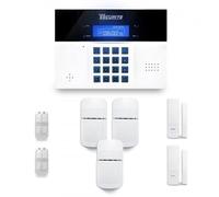 Alarme maison sans fil DNBi 2 à 3 pièces mouvement + intrusion - Compatible Box internet et GSM