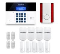 Alarme maison sans fil DNBi 4 à 5 pièces mouvement + intrusion + sirène extérieure - Compatible Box internet