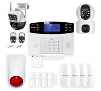 Alarme Maison sans Fil GSM 4G et 2 caméras Double Objectif