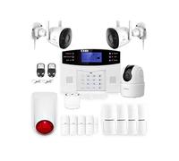 Alarme maison sans fil gsm et 3 caméras wifi kit ip3