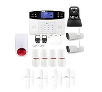 Alarme maison sans fil gsm et 3 caméras wifi kit ip3