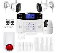 Alarme maison sans fil gsm et 3 caméras wifi kit ip3