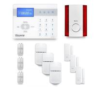 Alarme maison sans fil ICE-Bi 3 à 4 pièces mouvement + intrusion + sirène extérieure - Compatible Box internet