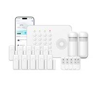 Alarme Maison sans Fil WiFi 4G Kit 17 pcs - Système de sécurité sans Fil la Intelligente Extensible Facile à configurer Surveillance d'alarme Compatible Alexa pour Maison la Boutique Appartement