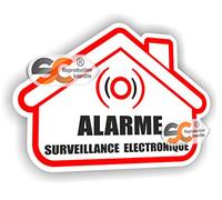 Alarme Maison - Sticker/Autocollant Vidéo Surveillance
