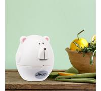 Alarme mécanique de minuterie de cuisine portable en forme d'ours de dessin animé, blanc