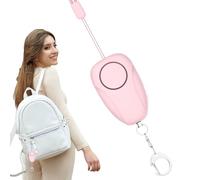 Alarme personnalisée sonore sécurisée, porte-clés d'alarme de sécurité, petit porte-clés de sécurité portable pour femme mignonne 120 DB | Mignon Portable USB Chargeur Sécurité Sonnerie Sonnerie Safe