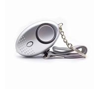 Alarme personnelle, 140 dB personnelle d'auto-défense d'urgence avec lumière LED pour femmes, enfants, personnes âgées, quarts de nuit (argent)