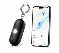 Alarme Personnelle Anti-Agression 130 Décibels avec GPS, Appel SOS et SMS d’Urgence, Flash LED, Kit Défense Auto-Défense, Porte-Clés Sécurité Femme Enfant Senior, USB-C Android iOS