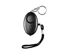Alarme Personnelle d'urgence avec LED,Alarme de sécurité Porte-clés 130 DB Alarme Poche Panique Anti-agression d'auto-défense pour Les Femmes, Les Enfants, Les Personnes âgées(Noir)