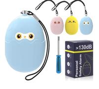 Alarme personnelle pour femme - Double haut-parleur extra fort > 130 dB - Alarme de panique d'abord avec avertissement de batterie faible avec lumière stroboscopique, alarme de sécurité porte-clés