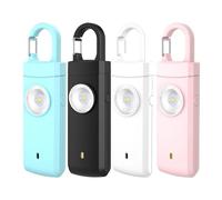 Alarme personnelle rechargeable - Sirène de sécurité de type C de 130 dB pour la sécurité, appareil de protection portable avec fonction d'activation facile, alarme de sécurité personnelle pour femme