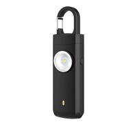 Alarme personnelle - Sirène puissante de 130 dB de type C rechargeable pour la protection personnelle, alarme compacte avec fonction, dispositif de sécurité pour les trajets en plein air, la marche