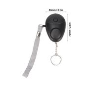 Alarme Personnelle Sonore SûRe, Portable, 130db, Alarme De SéCurité D'urgence Avec LumièRes Led, Pour Femmes, Hommes, Enfants, Personnes âGéEs, Noir