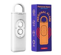 Alarme personnelle sûre - Dispositif de sécurité portable de 135 dB avec voyant d'avertissement pour alerte instantanée, design compact avec sirène forte, alarme de sécurité personnelle pour