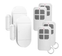 Alarme Porte Chatthen 130 DB, 2 Alarmes avec 4 Télécommandes, Détecteur Ouverture Porte et Fenêtre Magnétique, Alarme Maison sans Fil 3 Modes pour Maison, Garage et Bureau, Lot de 2
