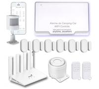 Alarme pour Camping Car - WiFi 4G + Box Routeur - Très Faible consommation électrique - Entiérement programmée - sans Fil - WiFi et 4G aux Normes Française et européenne