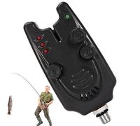Alarme pour cannes, cloches de cannes, alarme de morsure portable intelligente avec LED | Alerte visuelle Alerte de pêche Impressions pour Carp Night Sea Boat Pier Ice Kayak Bank