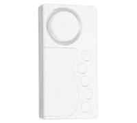 Alarme sans Fil à Capteur Magnétique 108 Décibels pour Porte Fenêtre | Plastique Blanc, Alimentation 2 Piles Aaa, Usage Maison et Bureau, Installation Rapide, Protection des Ouvrants