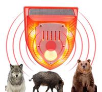 Alarme Solaire Extérieure avec Capteur de Mouvement | Dispositif Grand Couverture Éloignement Animaux,Détecteur De Présence Solaire Longue Portée pour Allée, Ferme, Jardin, Camping
