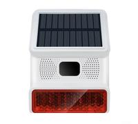 Alarme solaire extérieure étanche 433 MHz avec détecteur de mouvement infrarouge humain, système de flash vocal IP65 (A)