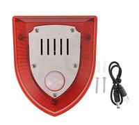 Alarme solaire pour animaux, sirène lumineuse à induction extérieure, dispositif de sécurité pour jardin, ferme, poulailler, verger, système de protection contre les intrusions pour animaux et espaces